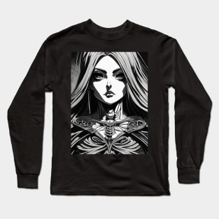 Gothic Romance: A Witchcraft Art Print for the Dark at Heart Long Sleeve T-Shirt